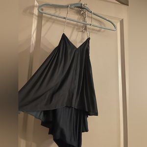 free people black halter bodysuit